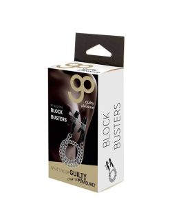 Guilty Pleasure Block Busters Nipple Clamps Outer Box