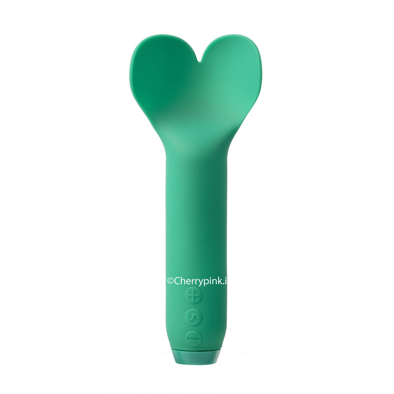 Je Joue Amour Bullet Vibrator Green on a White Background