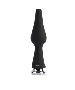 The Black Mont CleanStream Enema Attachment Standing on a White Background