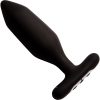 Je Joue Onyx Vibrating Butt Plug on a White Background