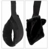 The black leg restraints from the love swing