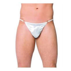 Men's Thongs 4420 White One Size on a Male Model Front