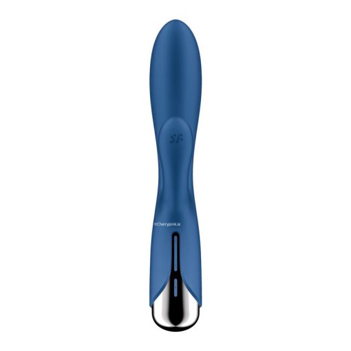 The front of the blue rabbit sex toy