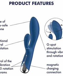 Satisfyer Spinning Rabbit Vibrator Blue 1 With All Its Information