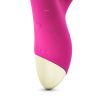Close look at the back of the pink vibrators handle