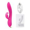 The G-spoy vibrator with a clitoral stimulator and its charging cable