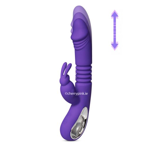 Purple Thrusting Rabbit Vibrator With Heating Function Movement