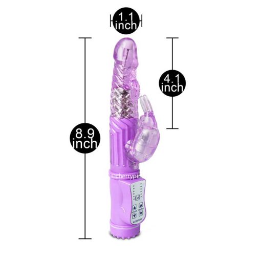 The purple vibrator with all its sizes