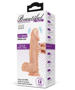 The display box from the vibrating dildo