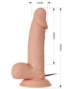 The Beautiful Encounter Zebulon 7.6 Inch Vibrating Dildo With All its Sizes