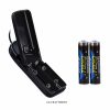 Black Remote Controller with Two AA Batteries