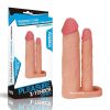 Pleasure X-Tender Double Penetration Penis Sleeve and Outer Box