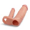 Pleasure X-Tender Double Penetration Penis Sleeve Opening