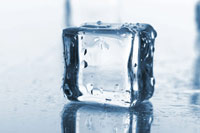 Enhancing Pleasure With Temperature Play close up of a clear ice cube.