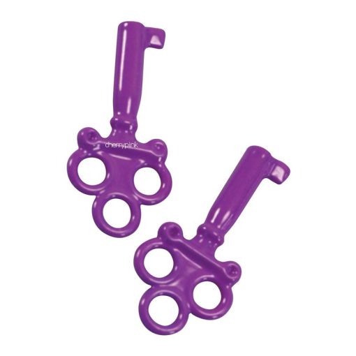 Two Purple Keys for Bondage Handcuffs.