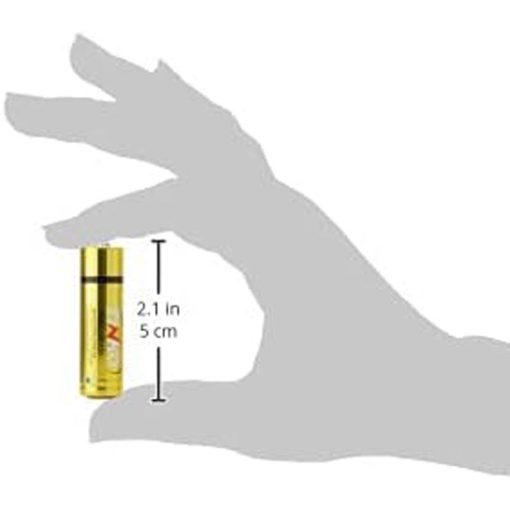 Shots Sex Toy AA Alkaline Batteries 4 Pack Showing The Size of The Battery