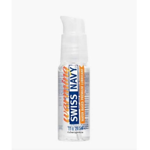 Swiss Navy Warming Lubricant 29.5 ml Standing on a White Background