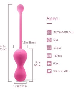 Magic Motion Smart Kegel Master Balls Pink Spec and sizes