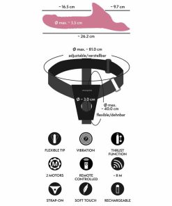 Sizes and information from the Strap-on set