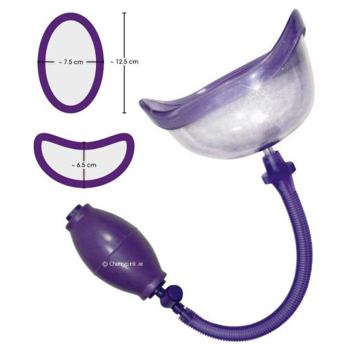 Vagina Sucker Pussy Pump by Bad Kitty in Purple and it cup Sizes.