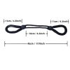 The sizes and dimensions of the rope handcuffs