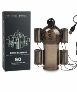 The Black Penis Trainer with 5 Bullet Vibrators With Its Display Box