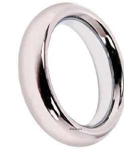 Stainless Steel Silver Waterproof Cock Ring Stand on its Edge