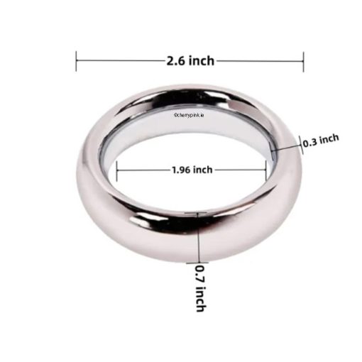 Stainless Steel Silver Waterproof Cock Ring With All Its Sizes