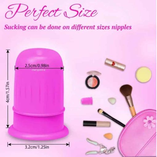 Medical Grade Silicone Nipple Sucker Set is Easily Hid in Your Makeup Bag